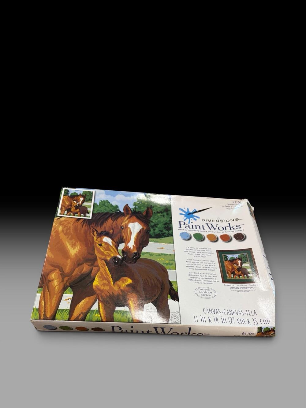 Vtg Dimensions PaintWorks "Mother's Pride" Paint-by-Number Kit (Model 91100)